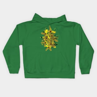 Forsythias - Forsythia with Leaves Kids Hoodie